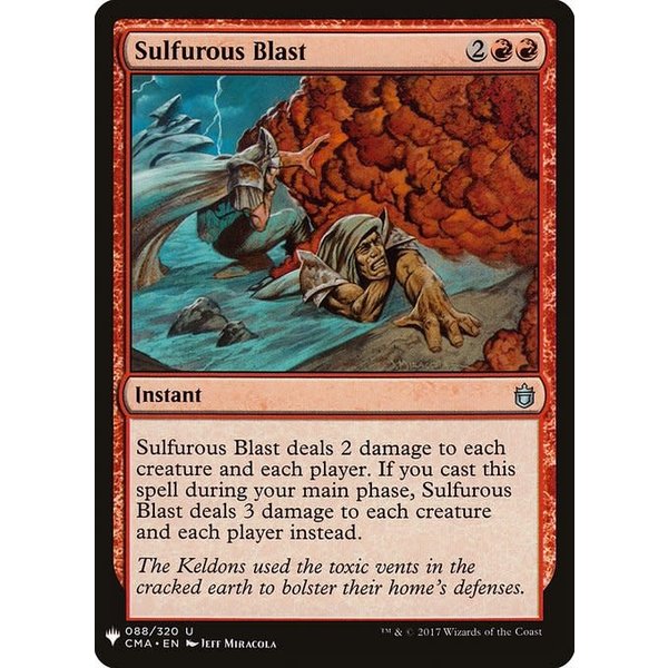 Magic: The Gathering Sulfurous Blast (1072) Near Mint