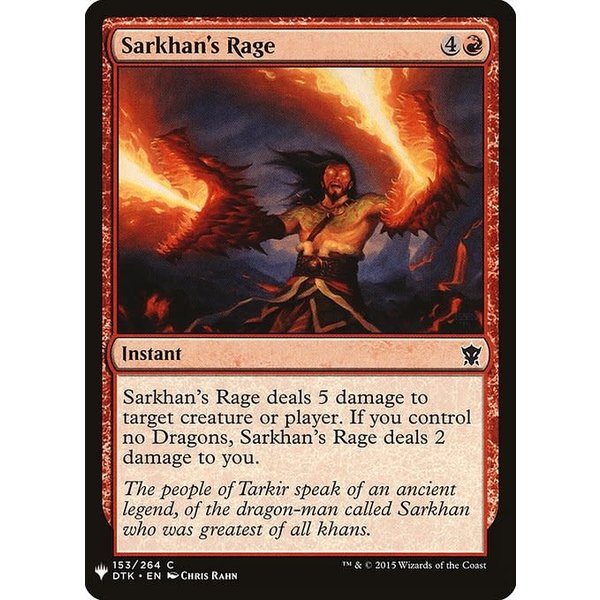 Magic: The Gathering Sarkhan's Rage (1051) Near Mint