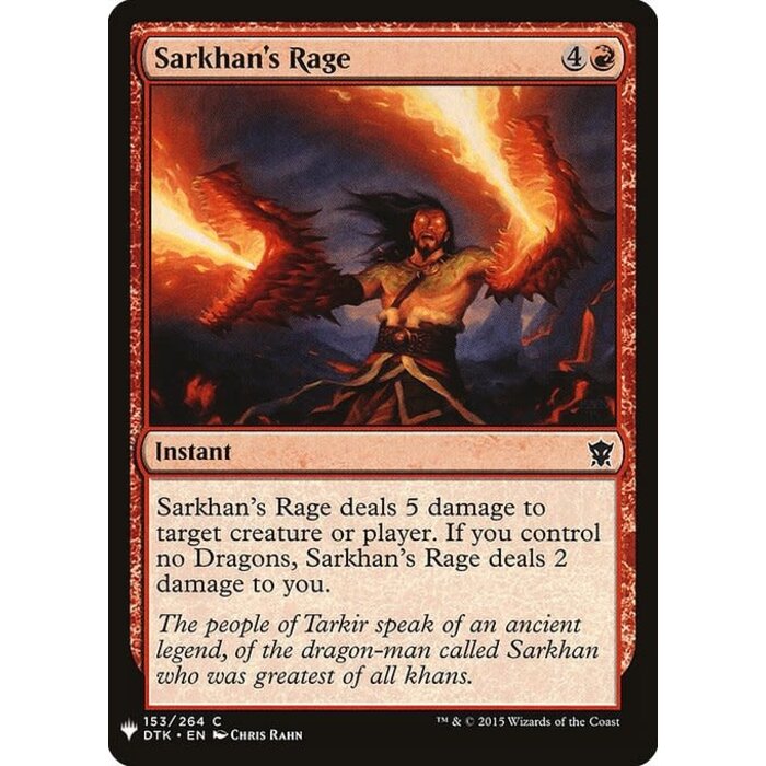 Magic: The Gathering Sarkhan's Rage (1051) Near Mint