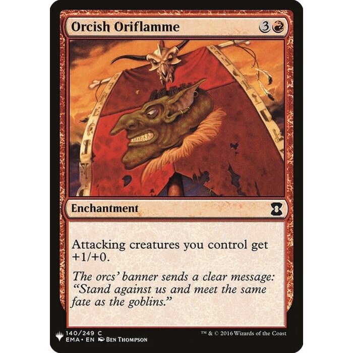 Magic: The Gathering Orcish Oriflamme (1022) Near Mint