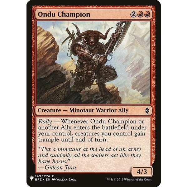 Magic: The Gathering Ondu Champion (1020) Near Mint