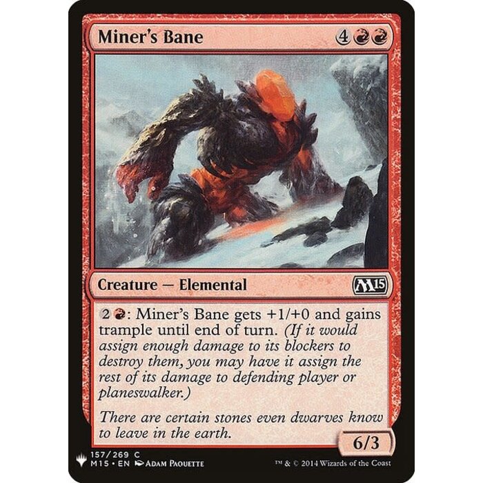 Magic: The Gathering Miner's Bane (1011) Near Mint