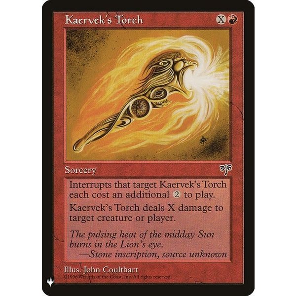 Magic: The Gathering Kaervek's Torch (986) Near Mint