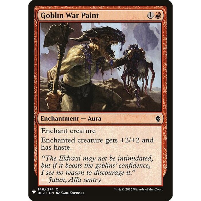 Magic: The Gathering Goblin War Paint (962) Near Mint