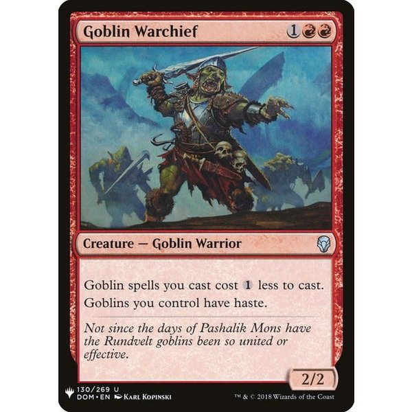 Magic: The Gathering Goblin Warchief (961) Near Mint