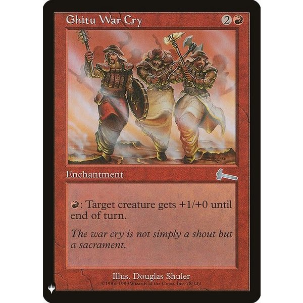 Magic: The Gathering Ghitu War Cry (948) Near Mint
