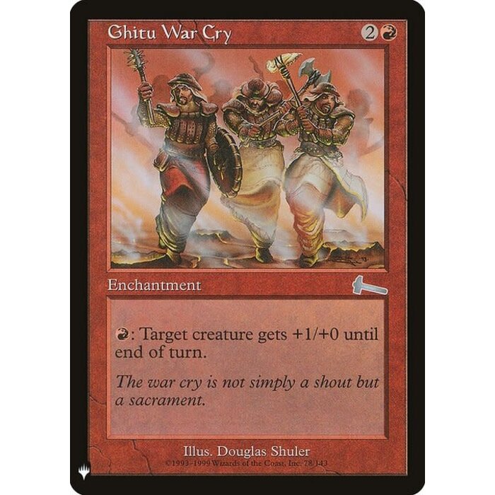 Magic: The Gathering Ghitu War Cry (948) Near Mint