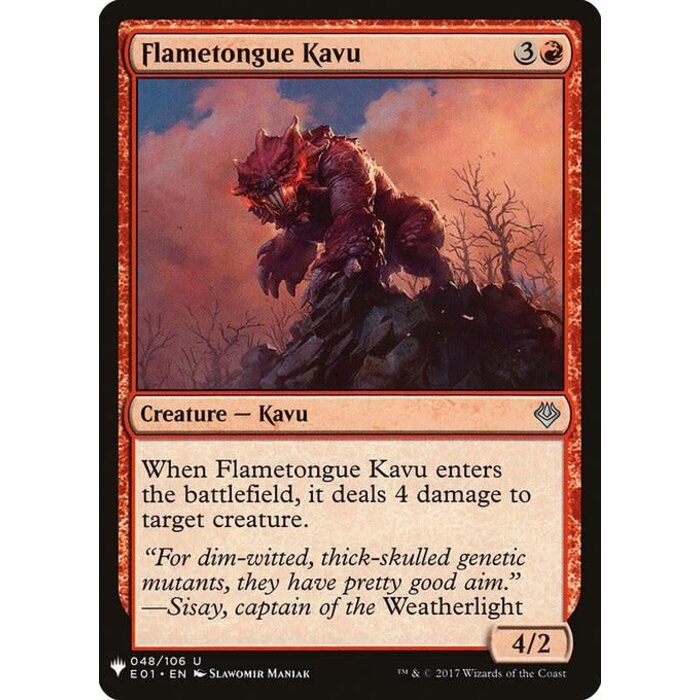 Magic: The Gathering Flametongue Kavu (932) Near Mint