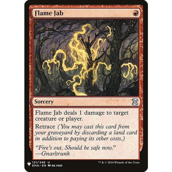 Magic: The Gathering Flame Jab (930) Near Mint