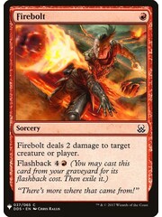 Magic: The Gathering Firebolt (927) Near Mint