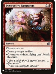 Magic: The Gathering Destructive Tampering (904) Near Mint