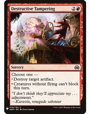 Magic: The Gathering Destructive Tampering (904) Near Mint