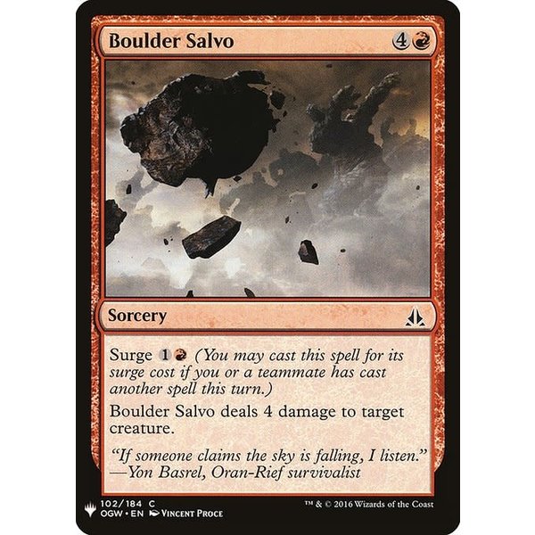 Magic: The Gathering Boulder Salvo (870) Near Mint