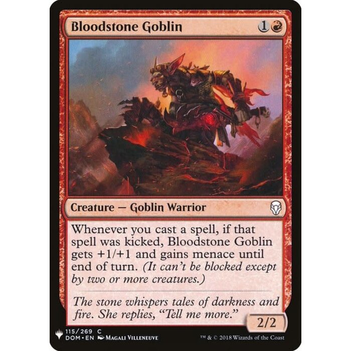 Magic: The Gathering Bloodstone Goblin (862) Near Mint