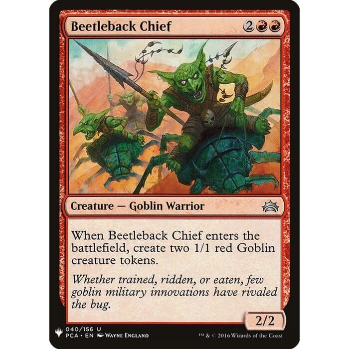 Magic: The Gathering Beetleback Chief (852) Near Mint