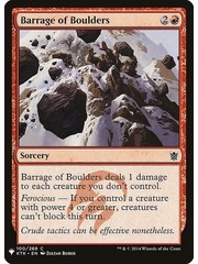 Magic: The Gathering Barrage of Boulders (849) Near Mint