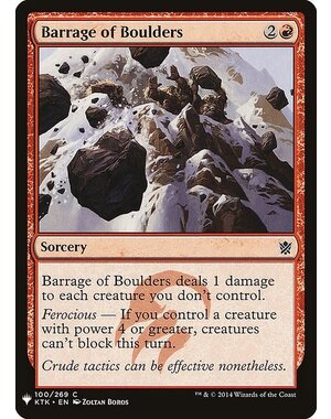 Magic: The Gathering Barrage of Boulders (849) Near Mint