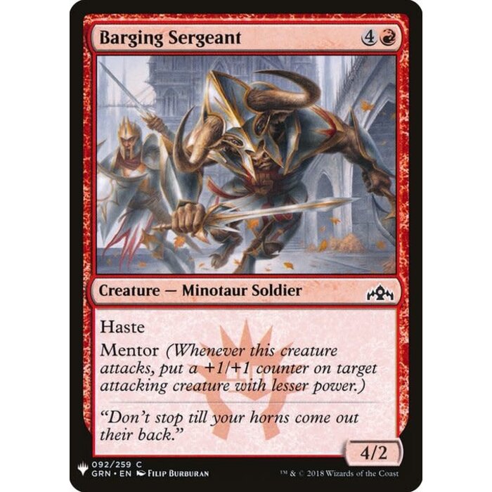 Magic: The Gathering Barging Sergeant (848) Near Mint
