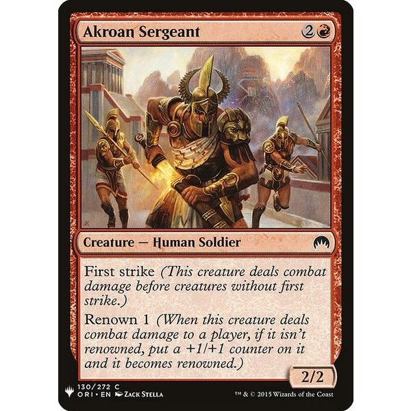 Magic: The Gathering Akroan Sergeant (835) Near Mint