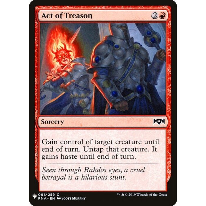 Magic: The Gathering Act of Treason (831) Near Mint