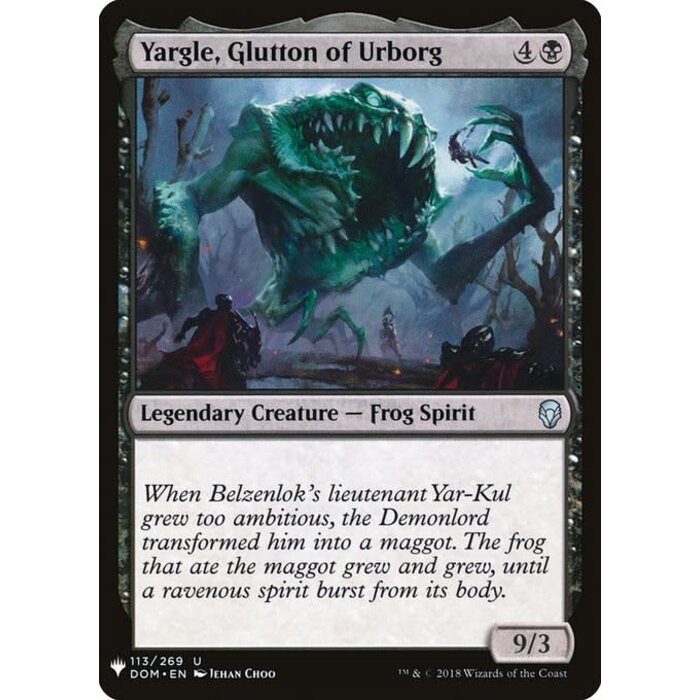 Magic: The Gathering Yargle, Glutton of Urborg (829) Near Mint