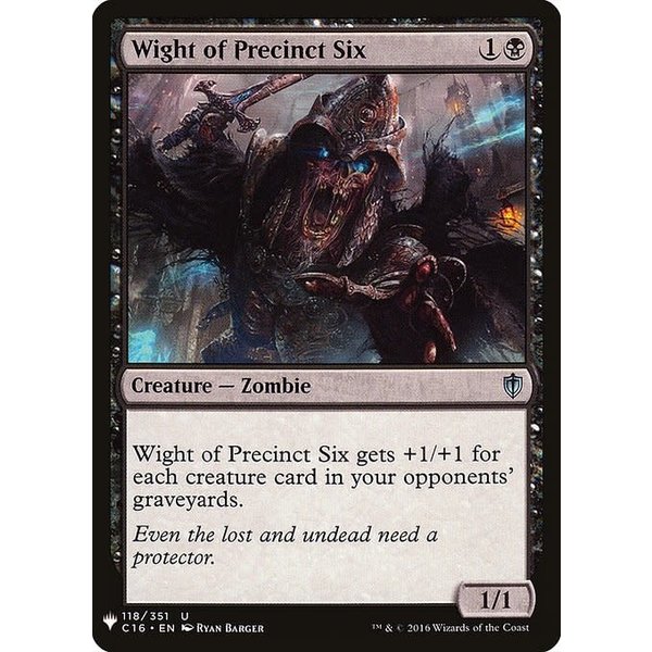 Magic: The Gathering Wight of Precinct Six (825) Near Mint