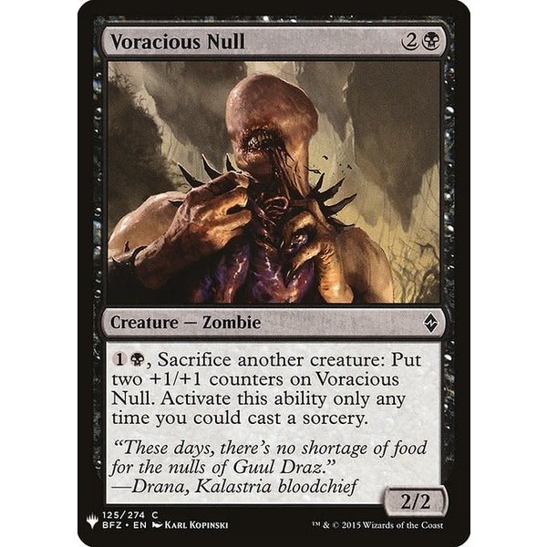 Magic: The Gathering Voracious Null (816) Near Mint
