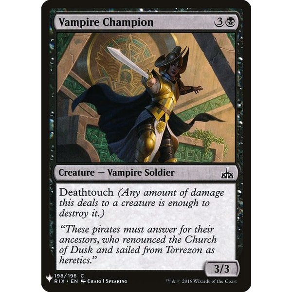 Magic: The Gathering Vampire Champion (809) Near Mint