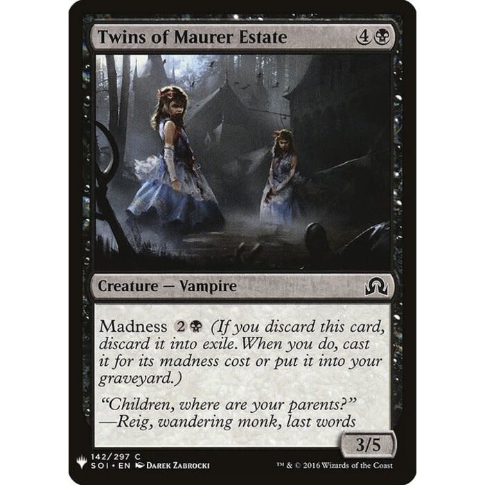 Magic: The Gathering Twins of Maurer Estate (802) Near Mint