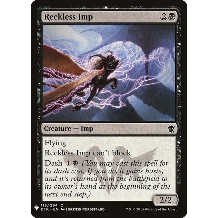 Magic: The Gathering Reckless Imp (749) Near Mint