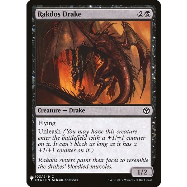 Magic: The Gathering Rakdos Drake (743) Near Mint