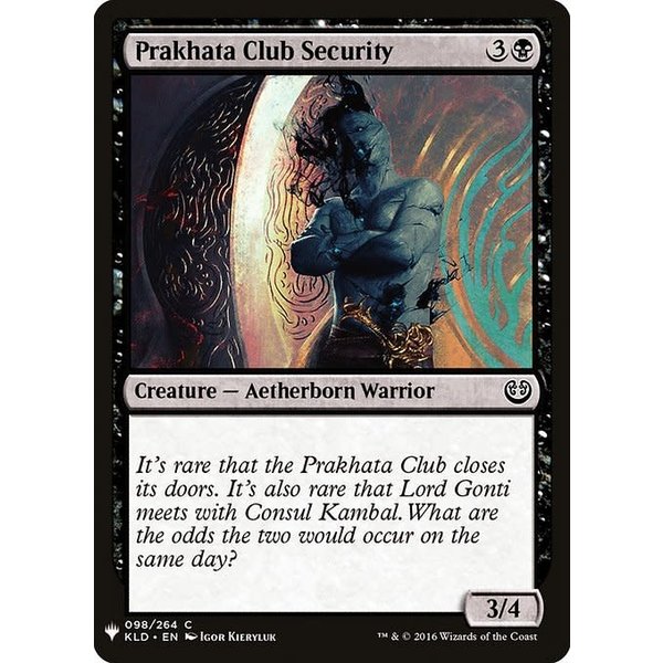 Magic: The Gathering Prakhata Club Security (738) Near Mint