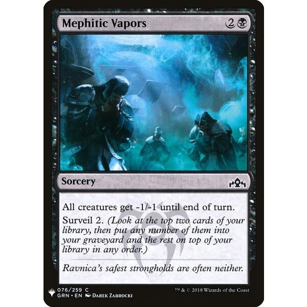 Magic: The Gathering Mephitic Vapors (709) Near Mint