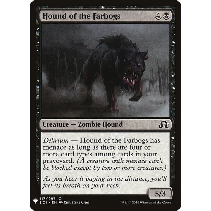 Magic: The Gathering Hound of the Farbogs (687) Near Mint