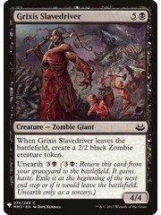 Magic: The Gathering Grixis Slavedriver (680) Near Mint