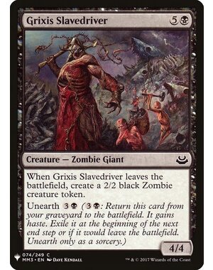 Magic: The Gathering Grixis Slavedriver (680) Near Mint