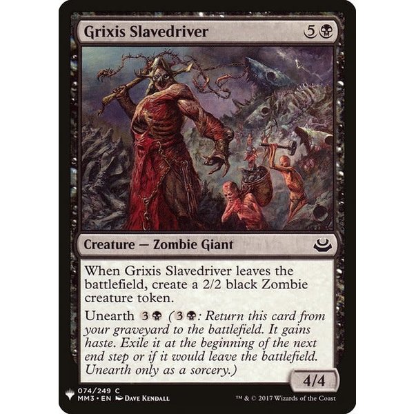 Magic: The Gathering Grixis Slavedriver (680) Near Mint