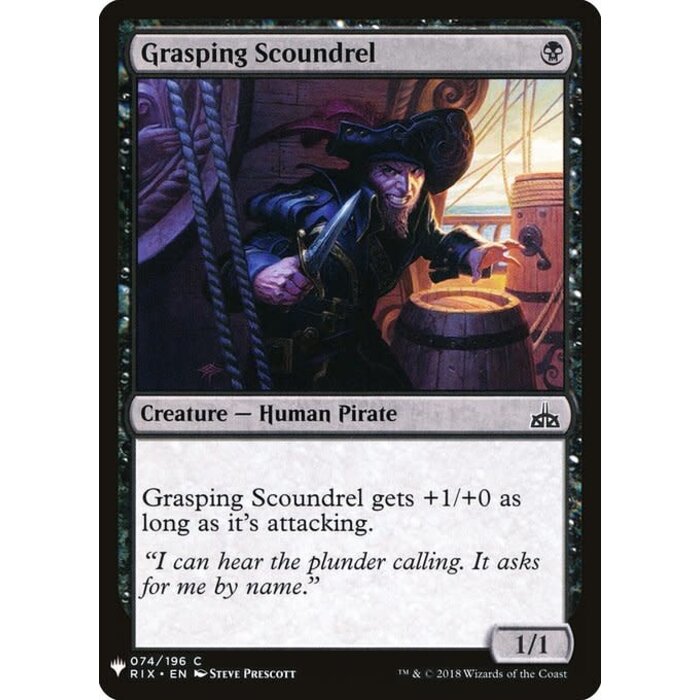 Magic: The Gathering Grasping Scoundrel (672) Near Mint