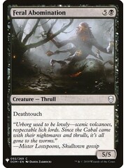 Magic: The Gathering Feral Abomination (657) Near Mint