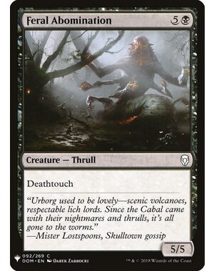 Magic: The Gathering Feral Abomination (657) Near Mint