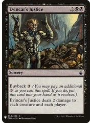 Magic: The Gathering Evincar's Justice (649) Near Mint