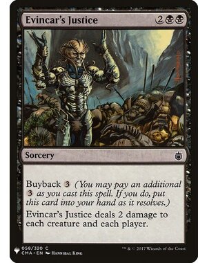 Magic: The Gathering Evincar's Justice (649) Near Mint