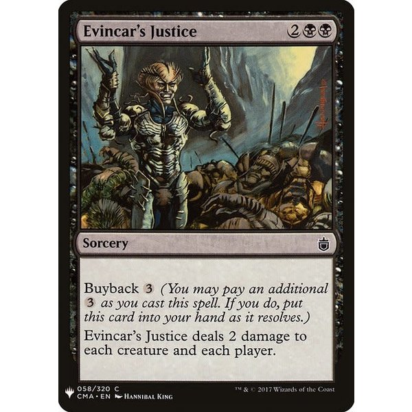 Magic: The Gathering Evincar's Justice (649) Near Mint