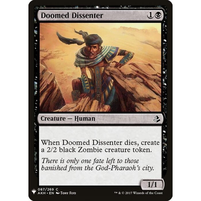Magic: The Gathering Doomed Dissenter (631) Near Mint