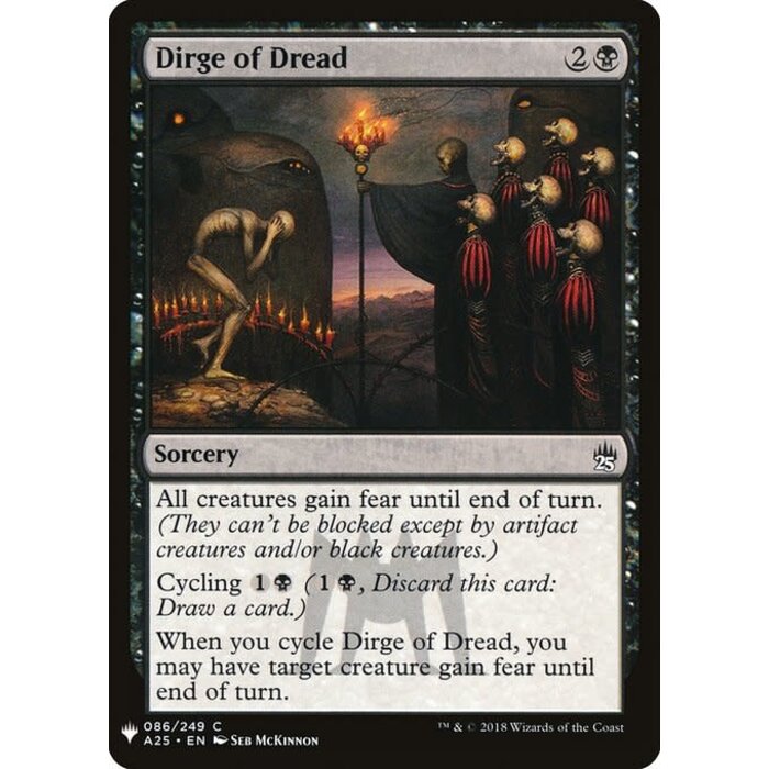 Magic: The Gathering Dirge of Dread (628) Near Mint