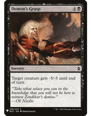 Magic: The Gathering Demon's Grasp (622) Near Mint