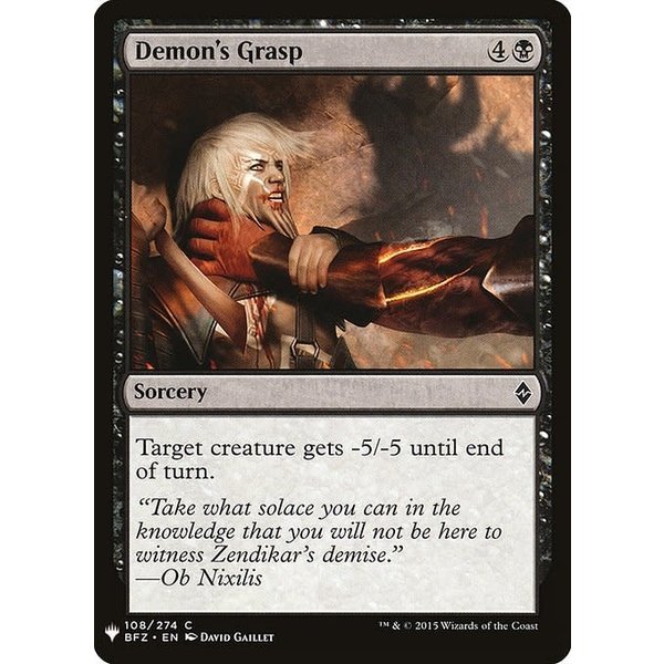 Magic: The Gathering Demon's Grasp (622) Near Mint