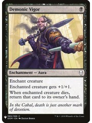 Magic: The Gathering Demonic Vigor (621) Near Mint