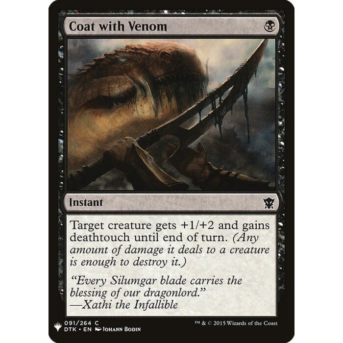 Magic: The Gathering Coat with Venom (599) Near Mint
