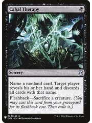 Magic: The Gathering Cabal Therapy (083) Near Mint